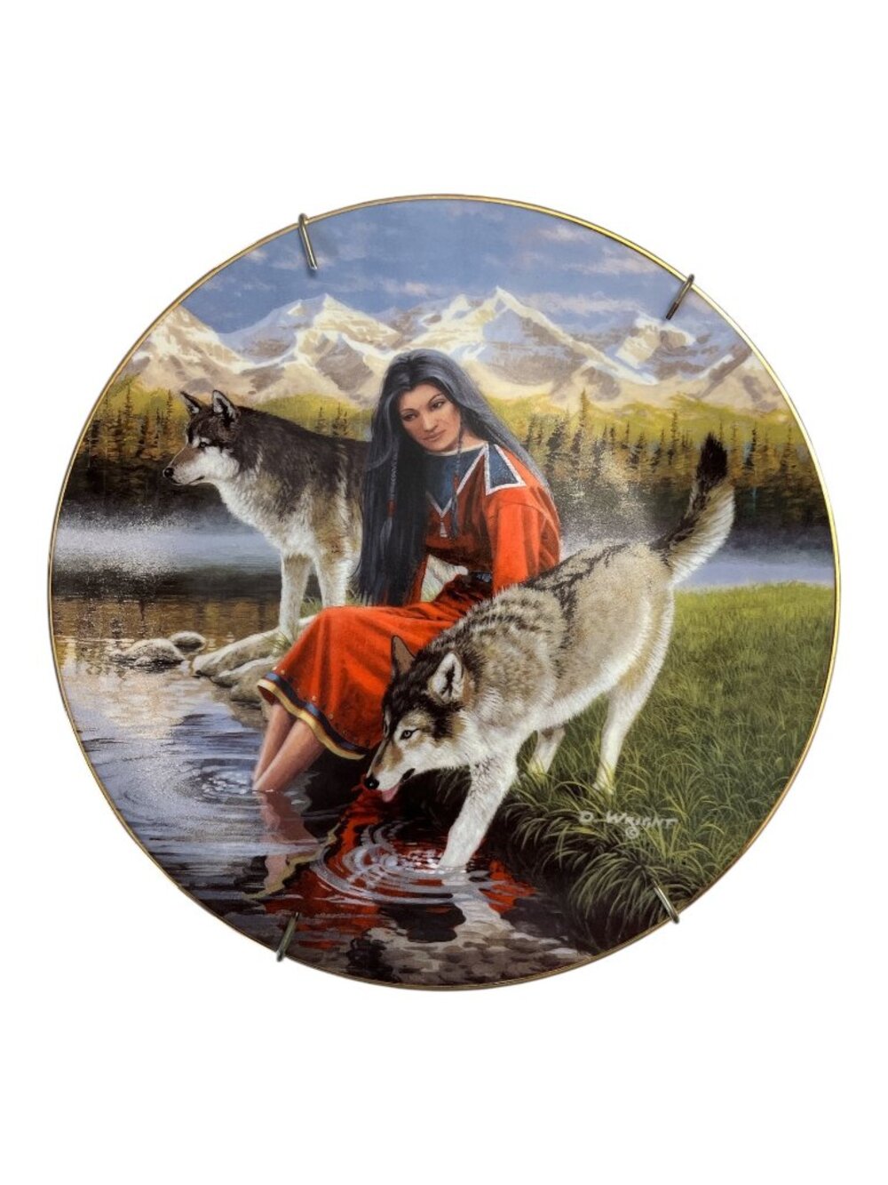 Hamilton Collection Peaceful Reflections David Wright Familiar Spirits Collector